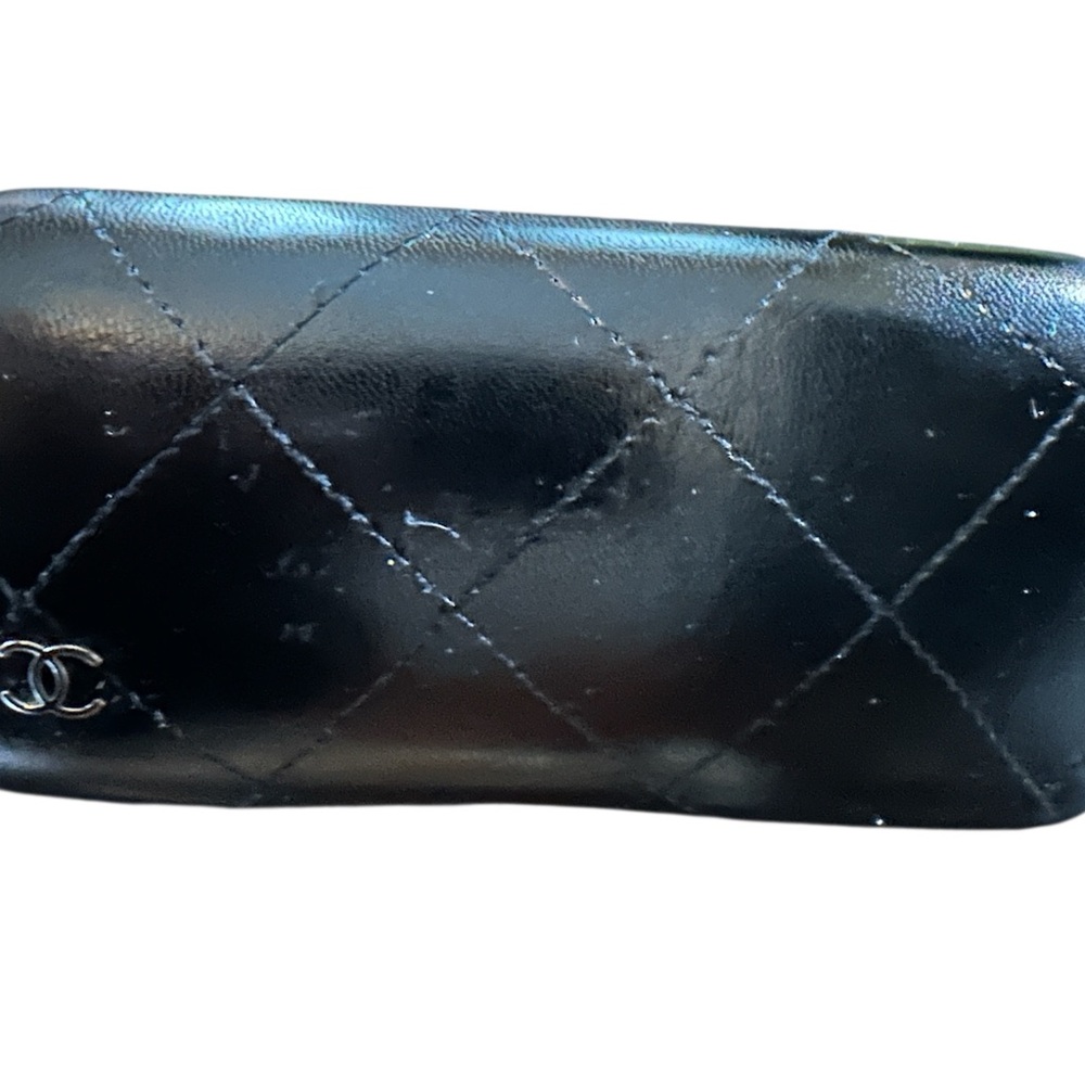 CHANEL Glossy Black Sunglasses Case